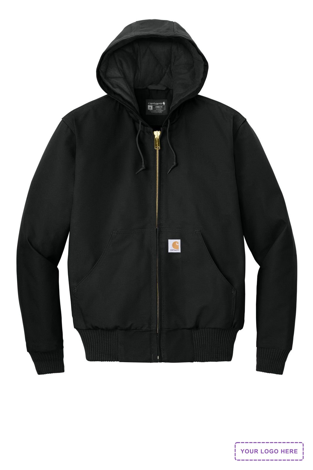 Carhartt Tall Quilted-Flannel-Lined Duck Active Jac. CTT106677