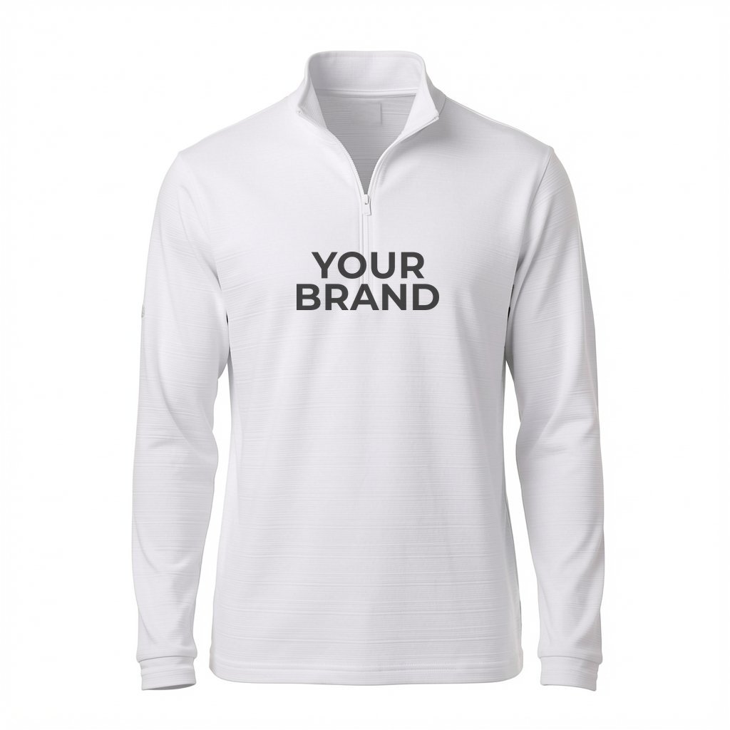 Men's Textured Stripe Quarter-Zip Pullover - A708
