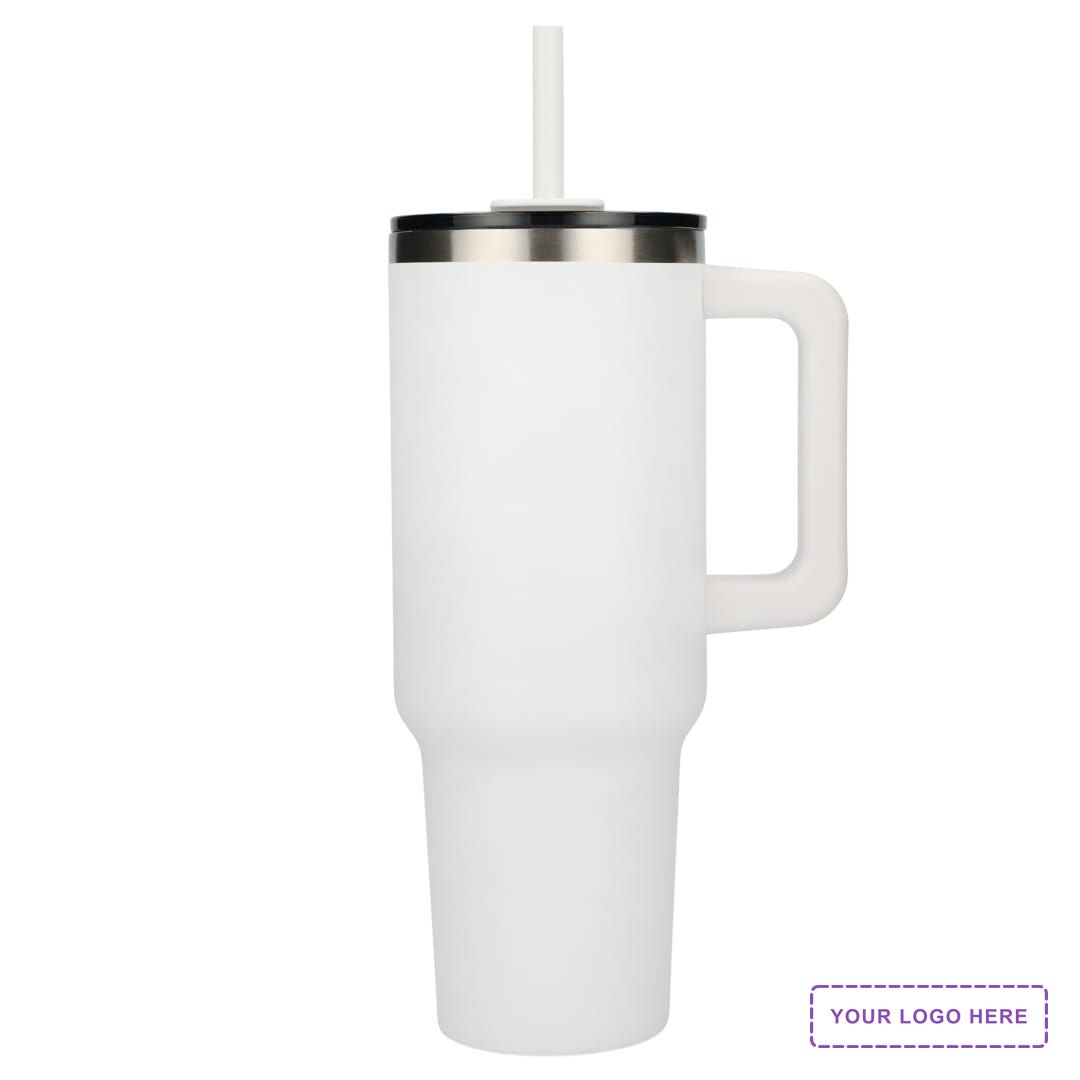 Pinnacle Recycled Travel Tumbler with Straw 40oz