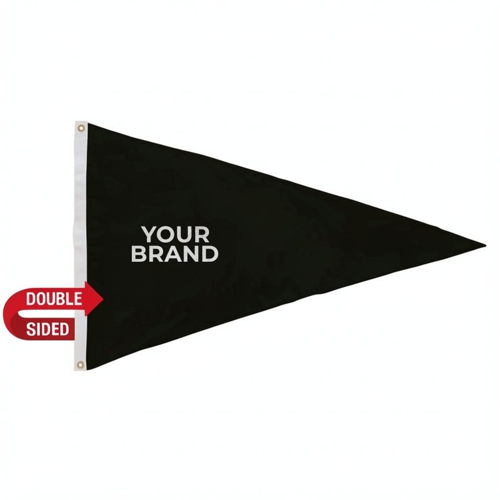 2.5' x 4' Nylon Pennant Flag Double-Sided