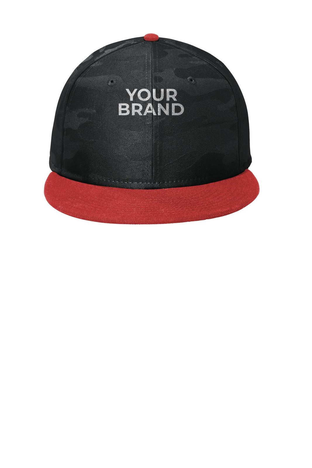 New Era Camo Flat Bill Snapback Cap NE407