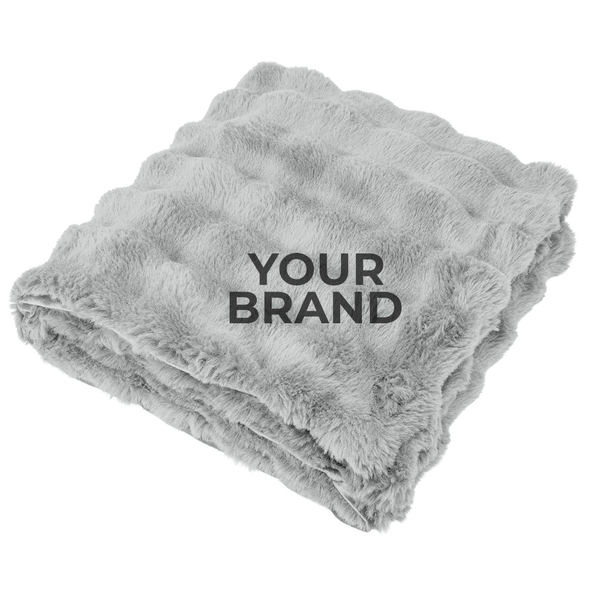 Faux Fur rPET Bubble Blanket