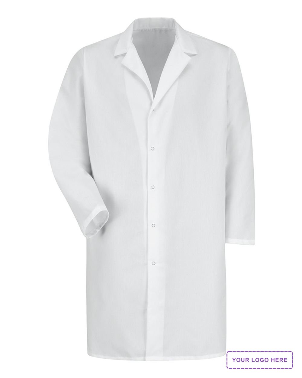 Unisex Lab Coat with Gripper - KP38