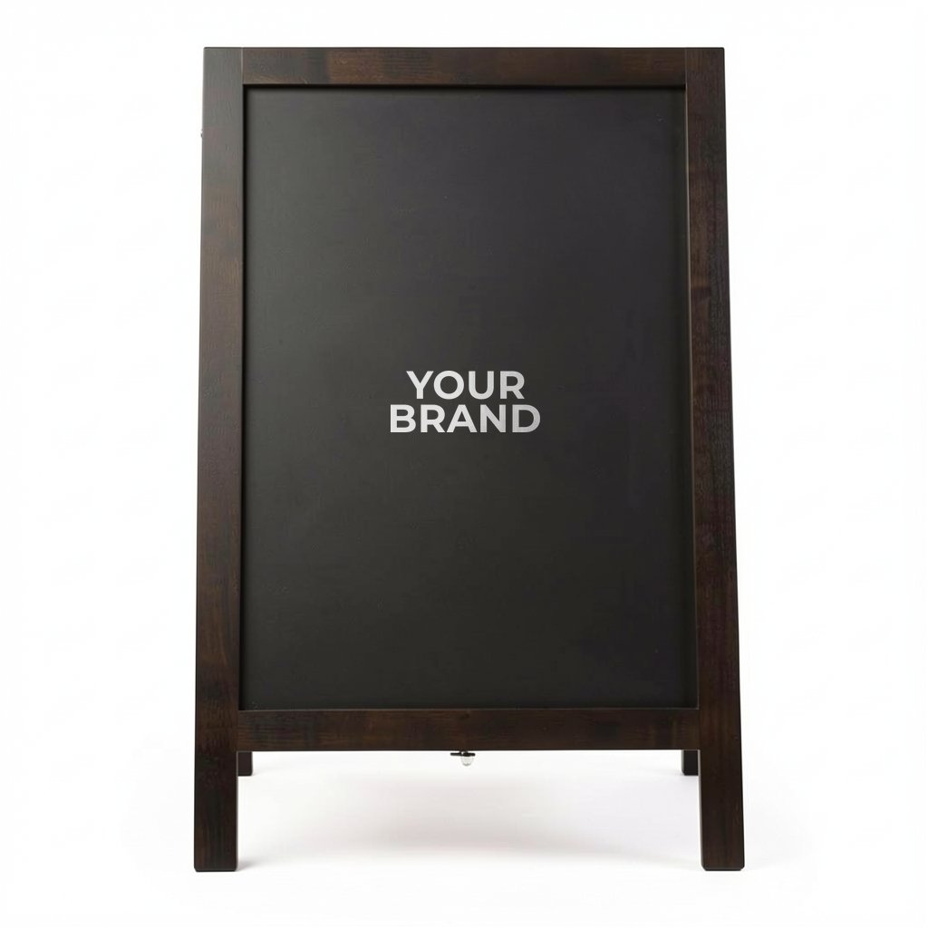 32.5" Deluxe Wood A-Frame Imprinted Chalkboard Kit