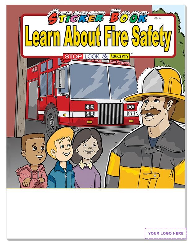 STICKER BOOK SET - Learn About Fire Safety Sticker Book Fun Pack