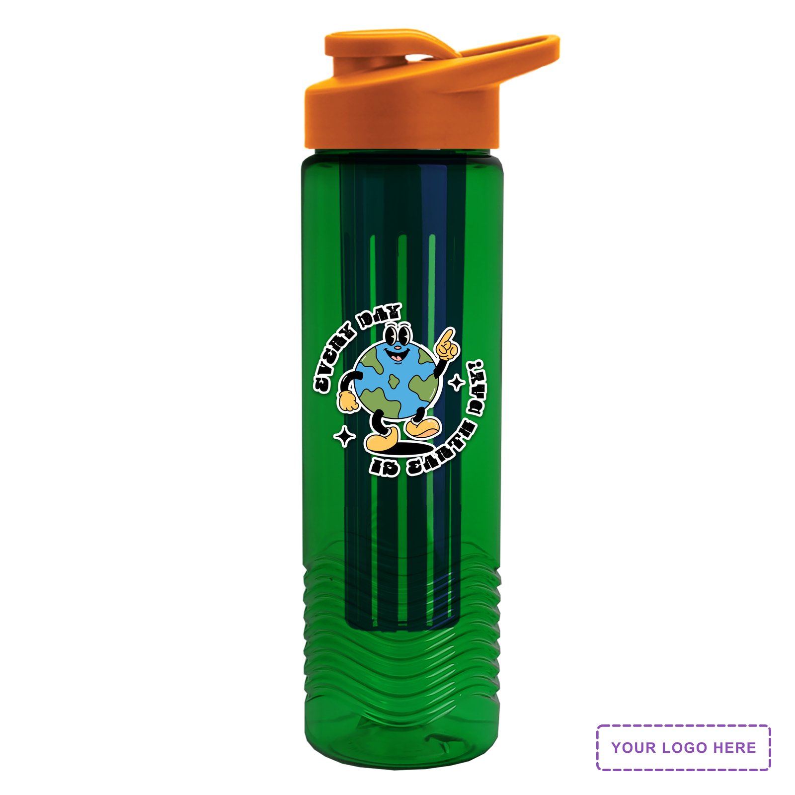 Garyline® Wave Tritan® Bottle with Drink-Thru Lid and Infuser - 24 oz.