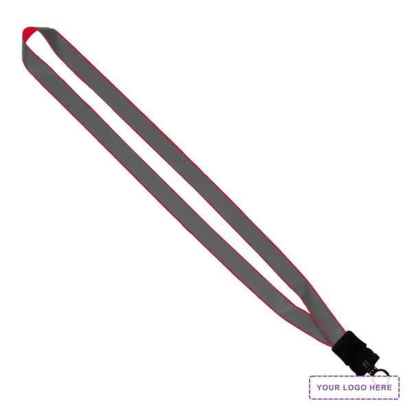 3/4" Reflective Lanyard with Buckle Release