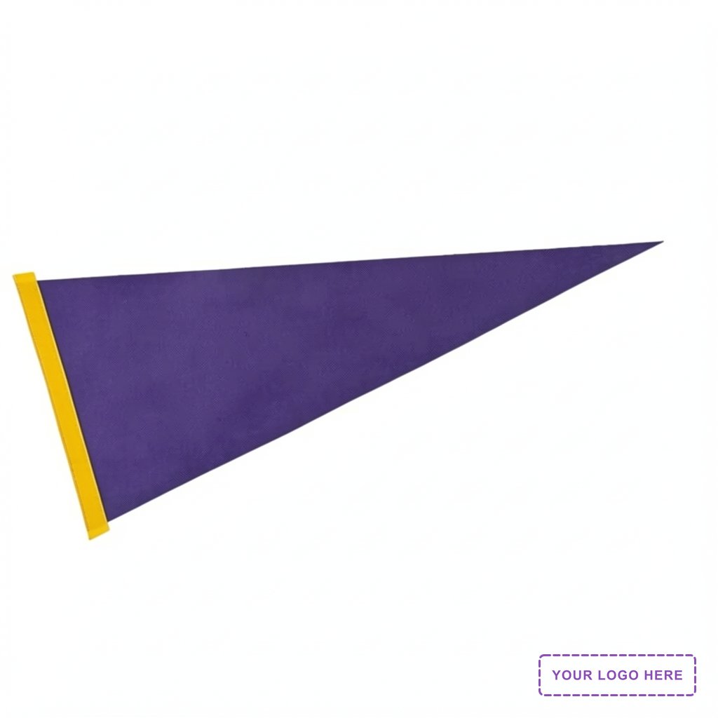 12" x 30" Colored Felt Pennant