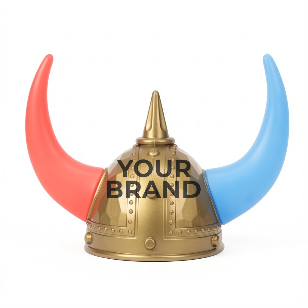 Viking helmet with light-up horns