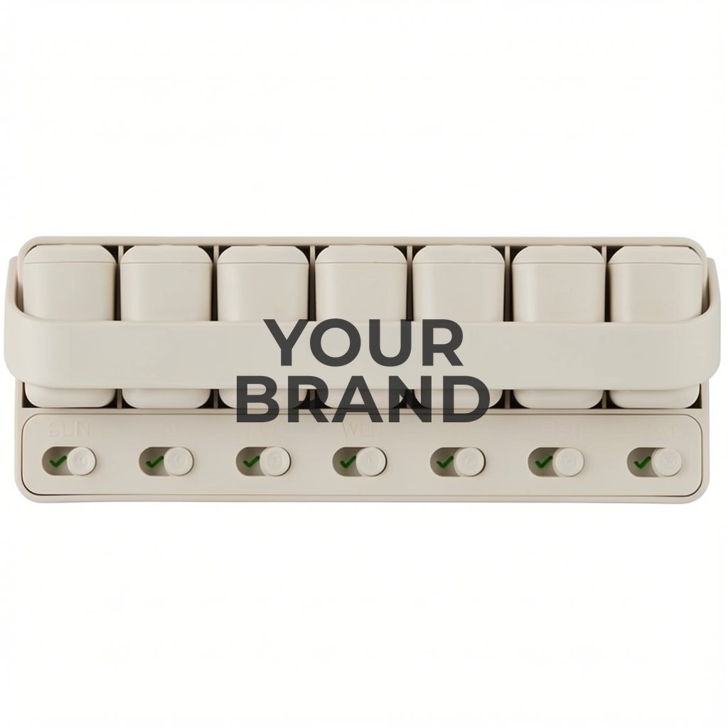 Wellable™ Daily Pill and Supplement Organizer