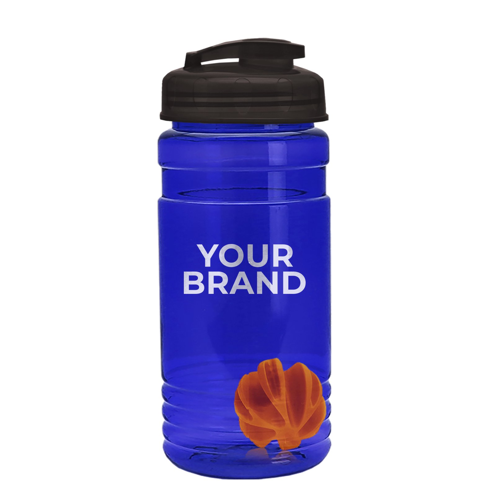 Garyline® Groove Tritan® Shaker Bottle with Flip-Top Lid and Mixing Ball - 20 oz.