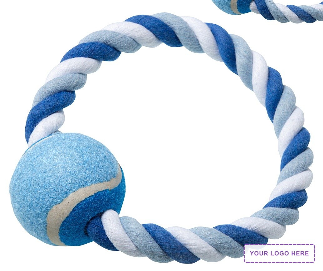 Circlet Rope Ring & Ball Pet Toy
