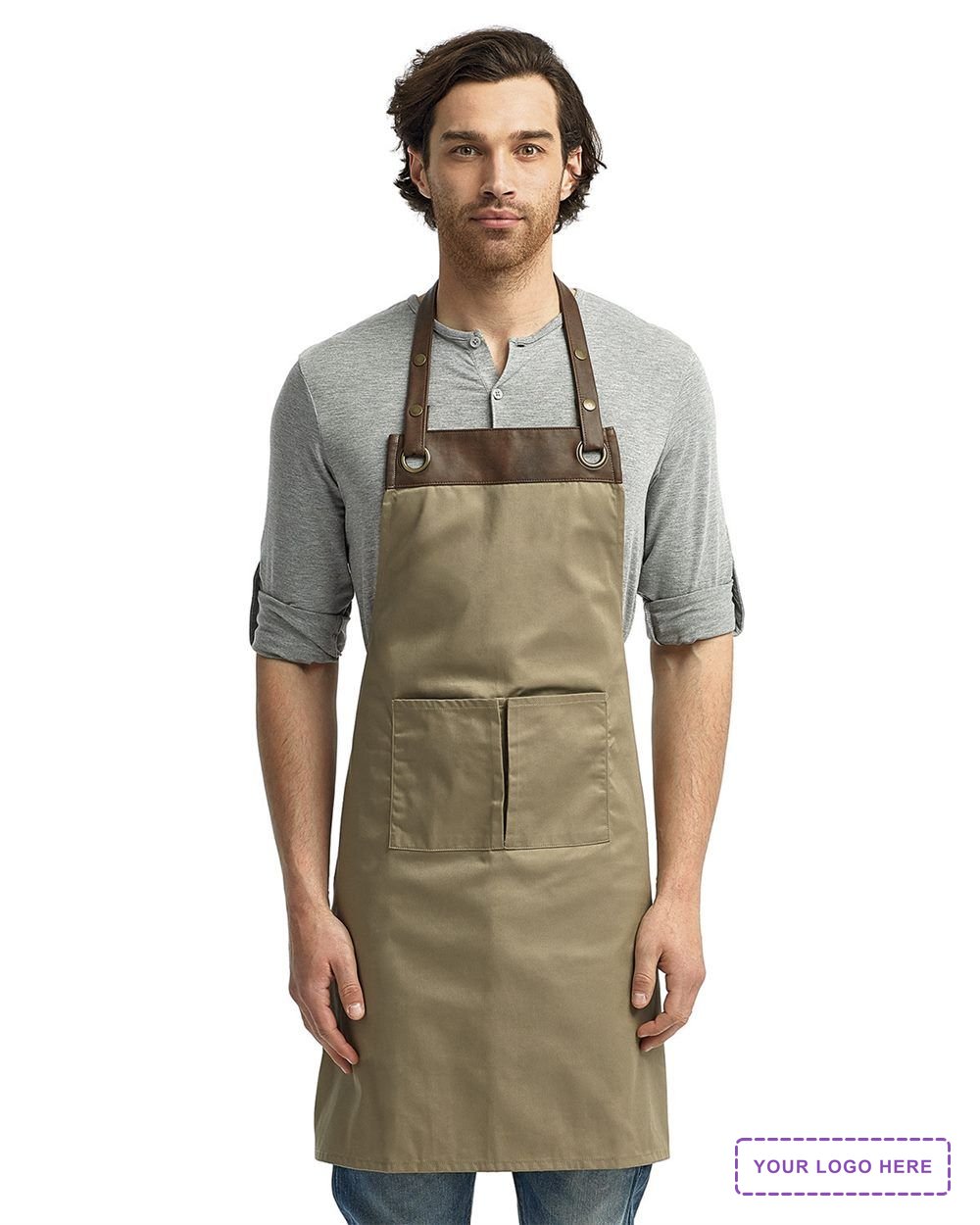 Espresso Bib Apron - RP123