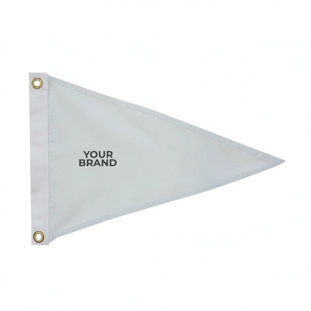 12" x 18" Polyester Pennant Flag Single-Sided