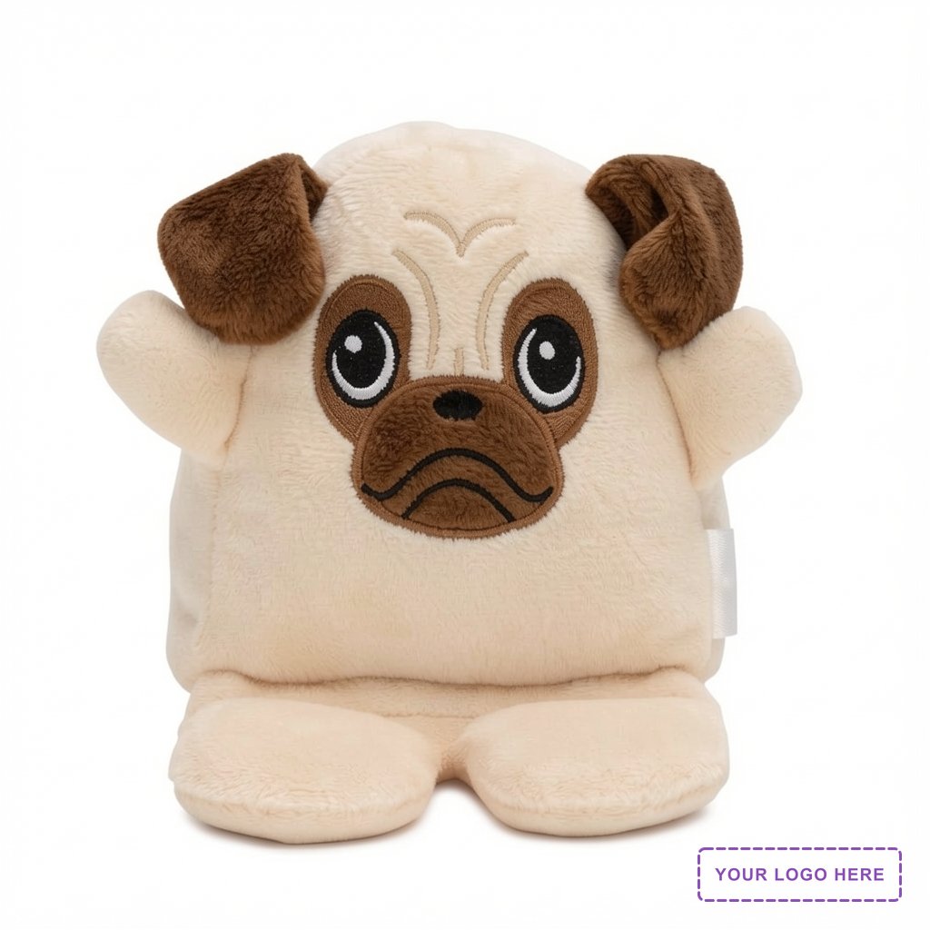 Phone Pals™ Weighted Plush Phone Holder - Pug