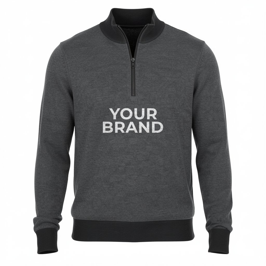 Brooks Brothers Washable Merino Birdseye 1/4-Zip Sweater BB18412