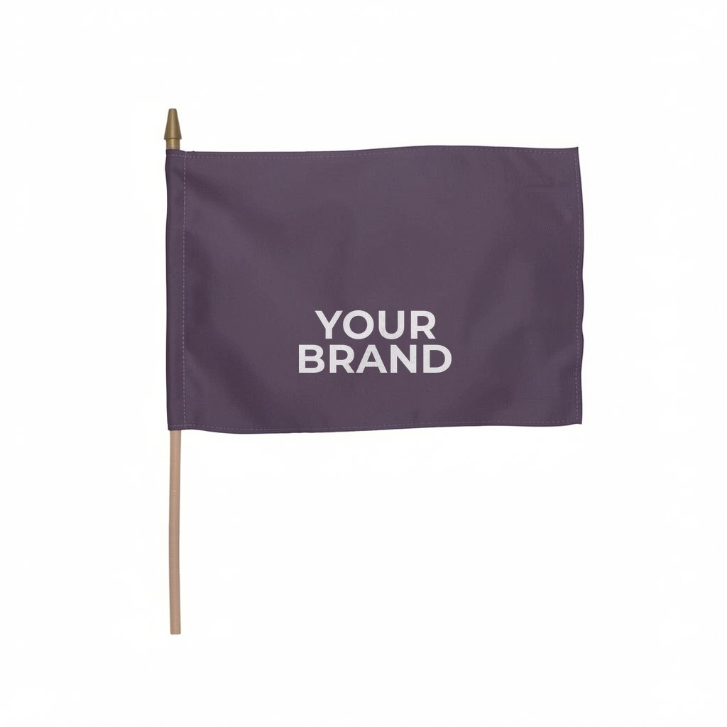 8" x 12" Stick Flag Kit with Spear Tip (Set of 6)