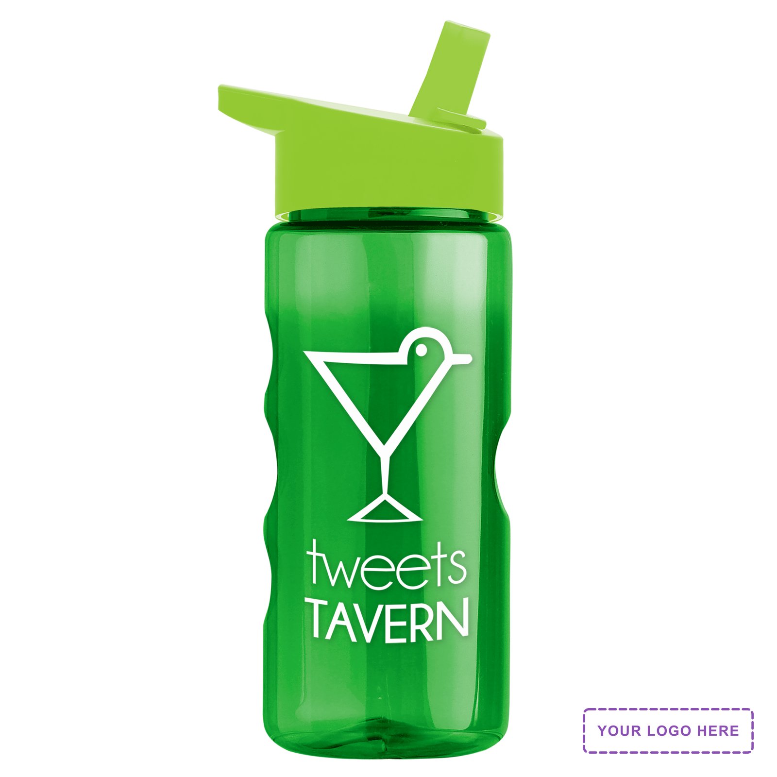 Garyline® Mini Mountain Tritan® Bottle with Flip-Straw Lid - 22 oz.