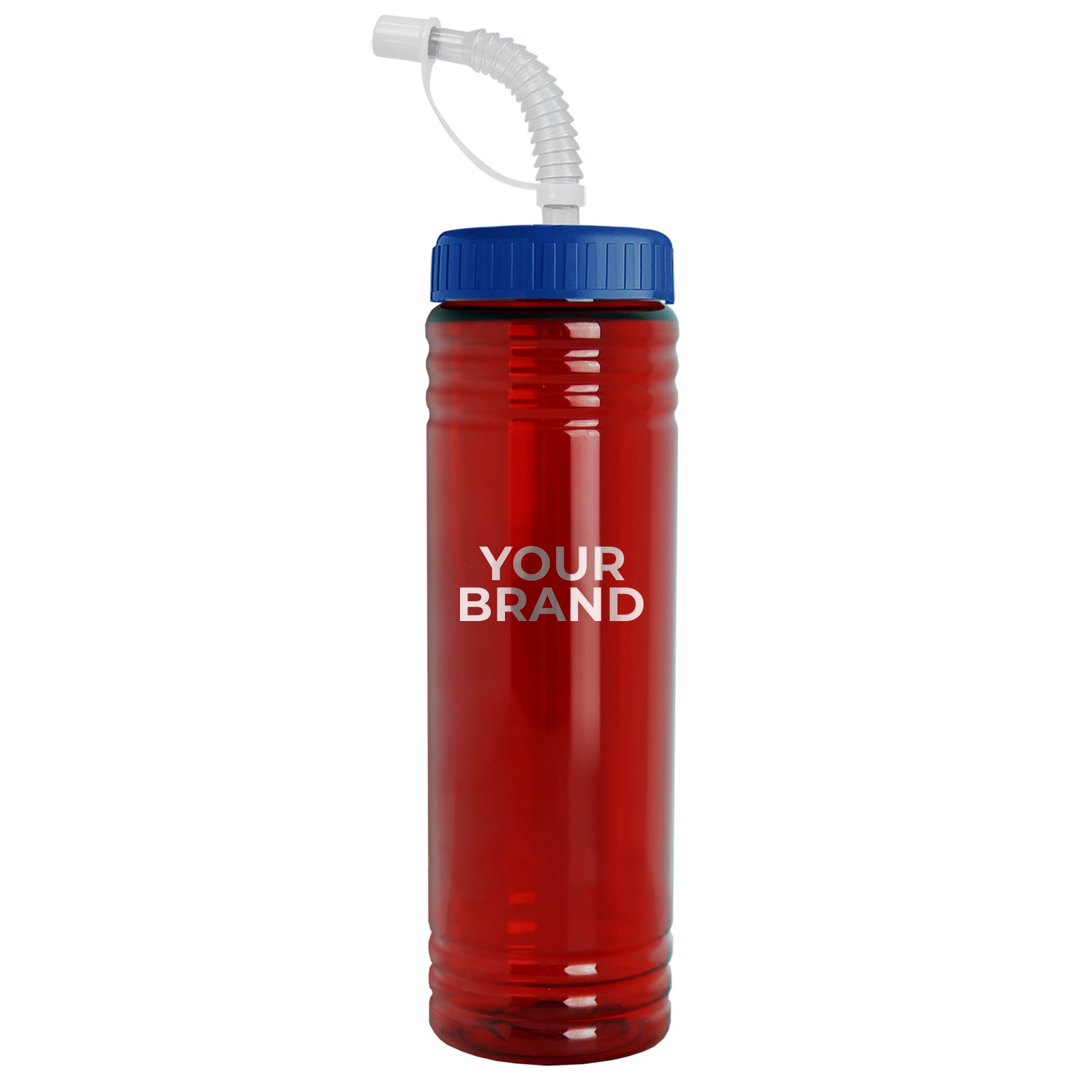 Garyline® Slim Fit RPET Bottle with Straw Lid - 24 oz.