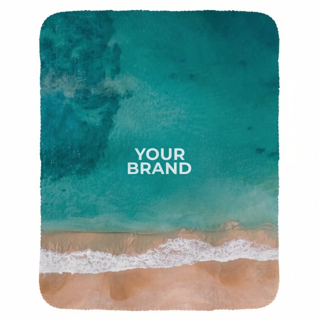 Beach Velvety Recycled Plush Blanket