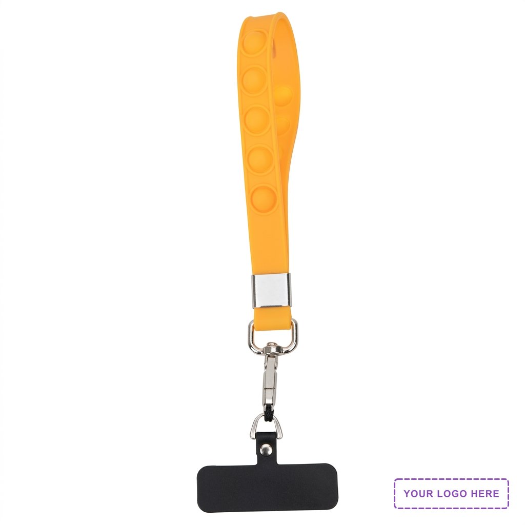 2-in-1 Push Pop Stress Reliever Phone and Keychain Wristlet