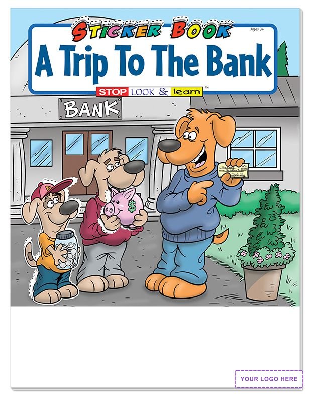 STICKER BOOK SET - A Trip To The Bank Sticker Book Fun Pack