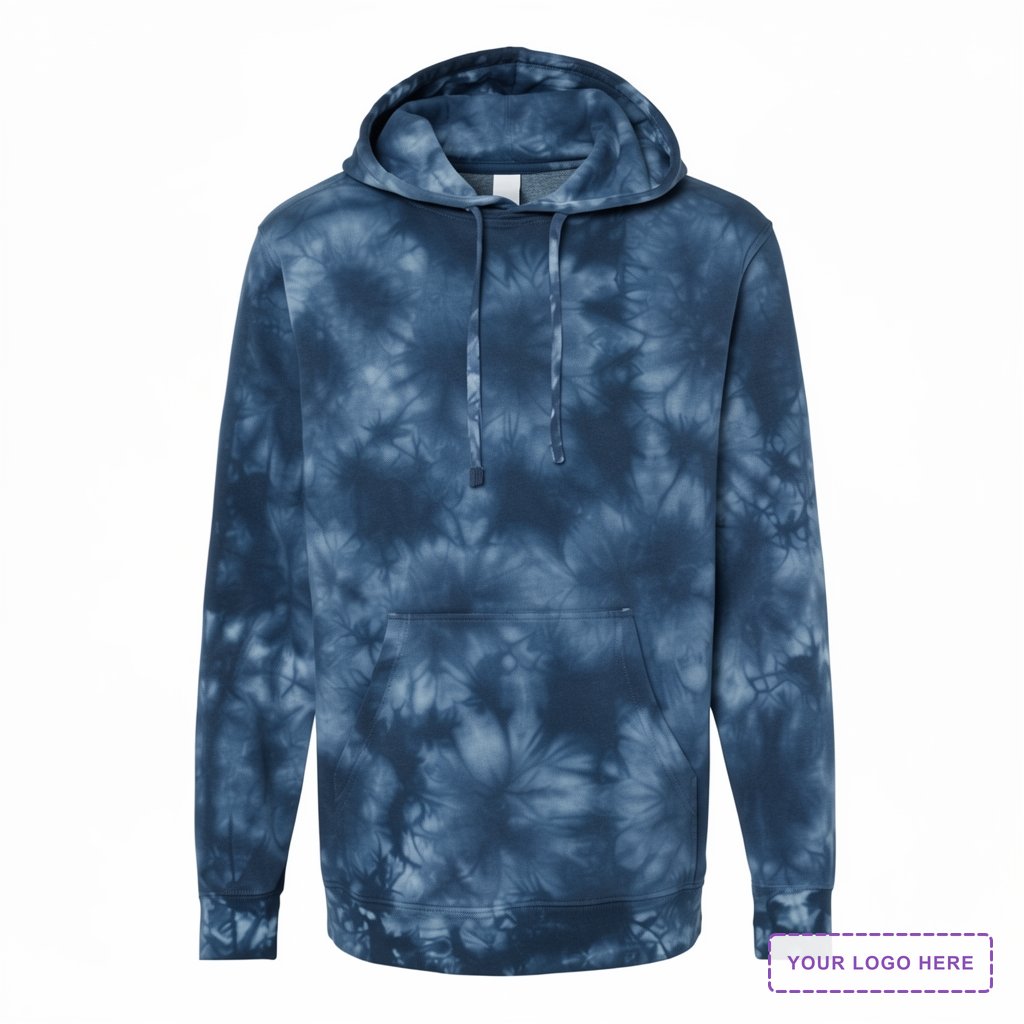 Unisex Midweight Tie-Dyed Hooded Sweatshirt - PRM4500TD