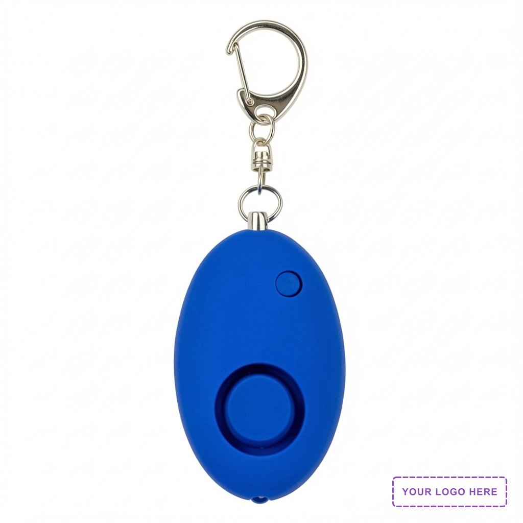 Soft-Touch LED Light & Alarm Key Chain