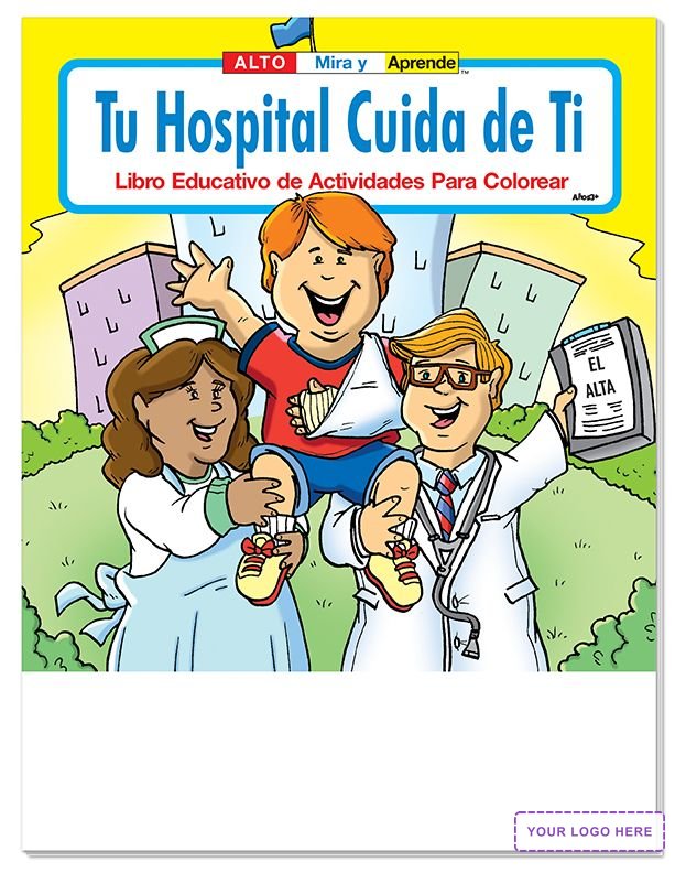 COLORING BOOK - Your Hospital Cares About You (Spanish) Coloring & Activity Book