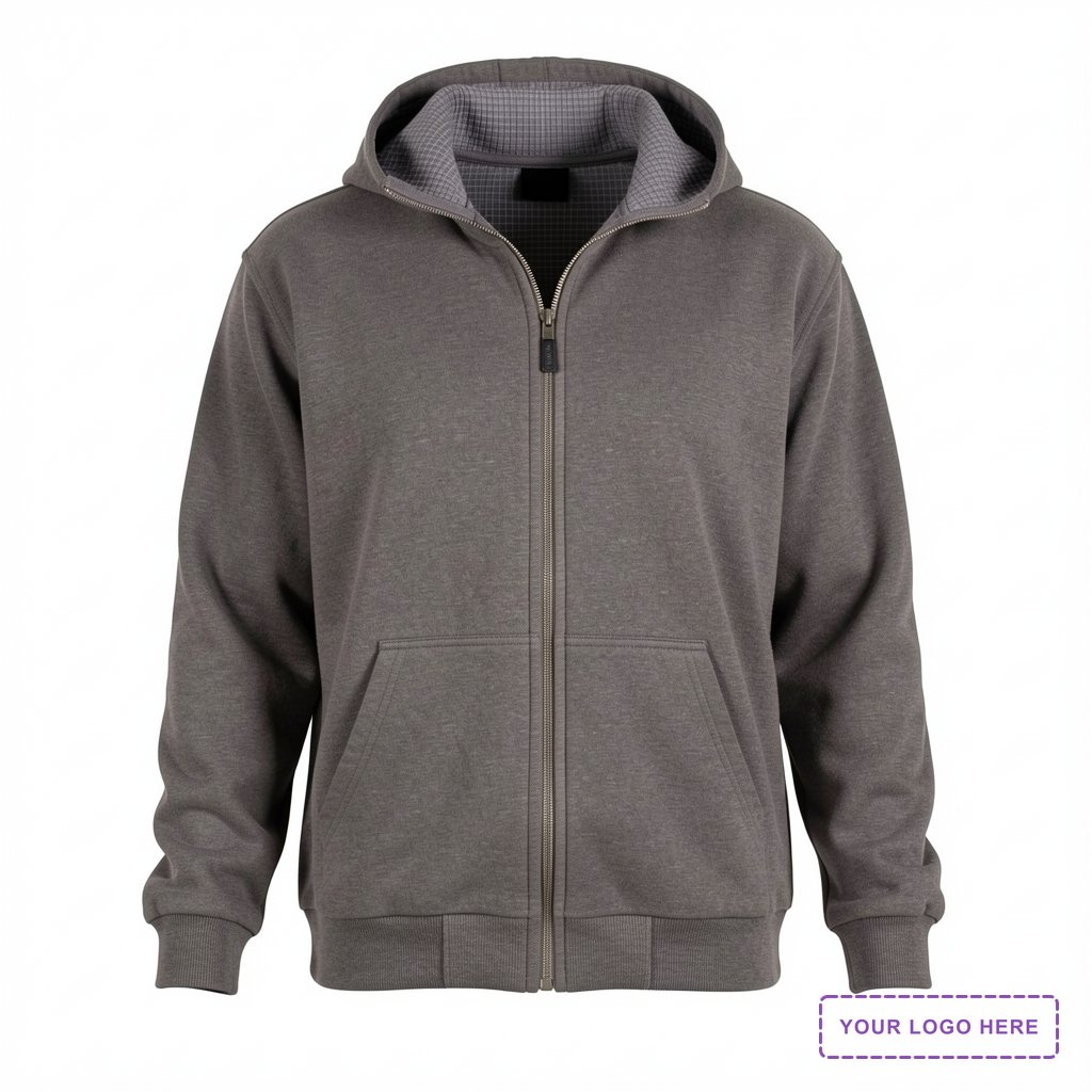 Berne Heritage Grid Fleece-Lined Zip Sweatshirt - Men's
