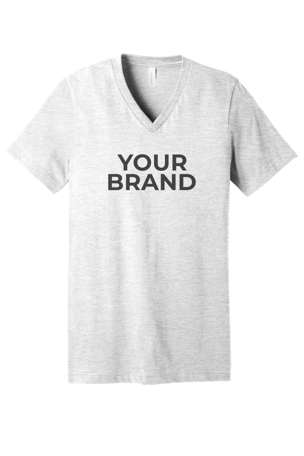 BELLA+CANVAS Unisex Jersey Short Sleeve V-Neck Tee. BC3005 · Ejemplo de personalización. La tuya lleva tu marca.
