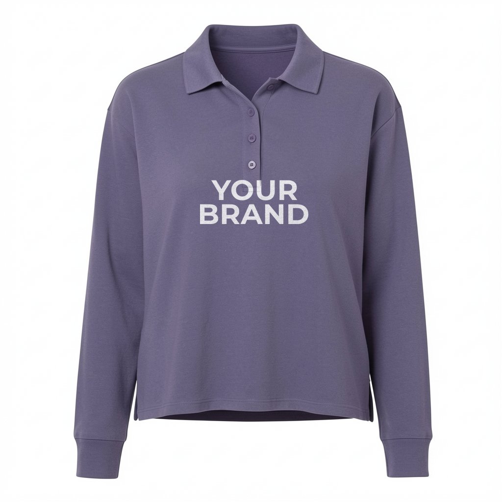 Women's Beyond Long Sleeve Loose Polo - A1008