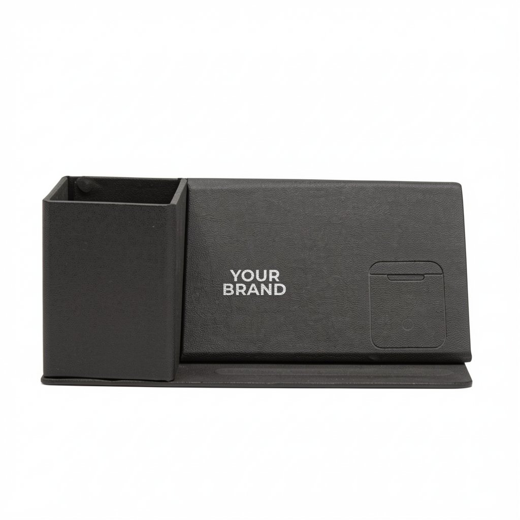 Wireless Charging Desk Organizer With Dry Erase Board