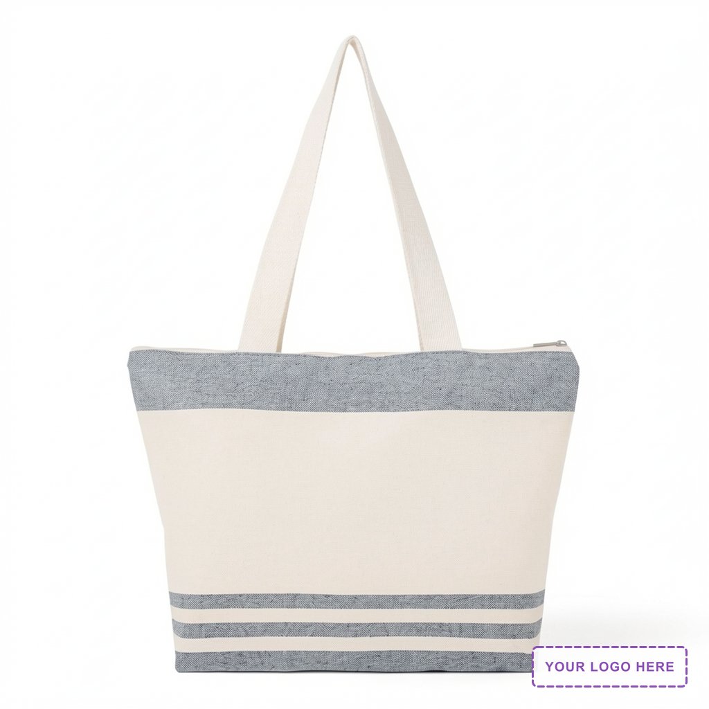 Marlo 10 Oz. Recycled Cotton Zippered Tote Bag