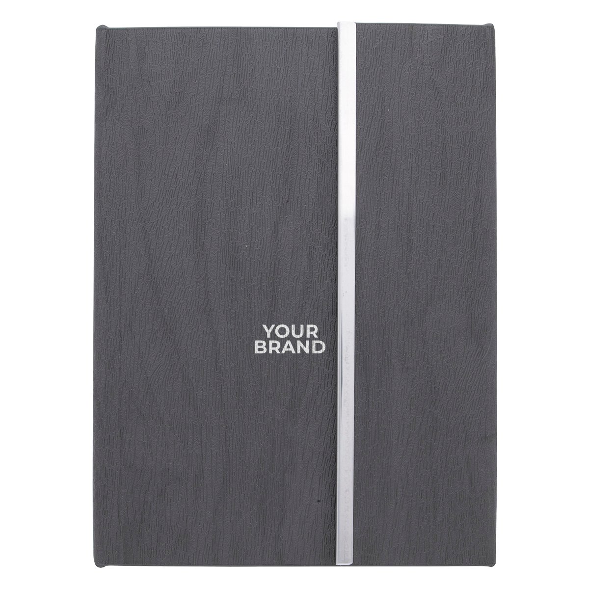 Woodgrain Padfolio With Sticky Notes And Flags