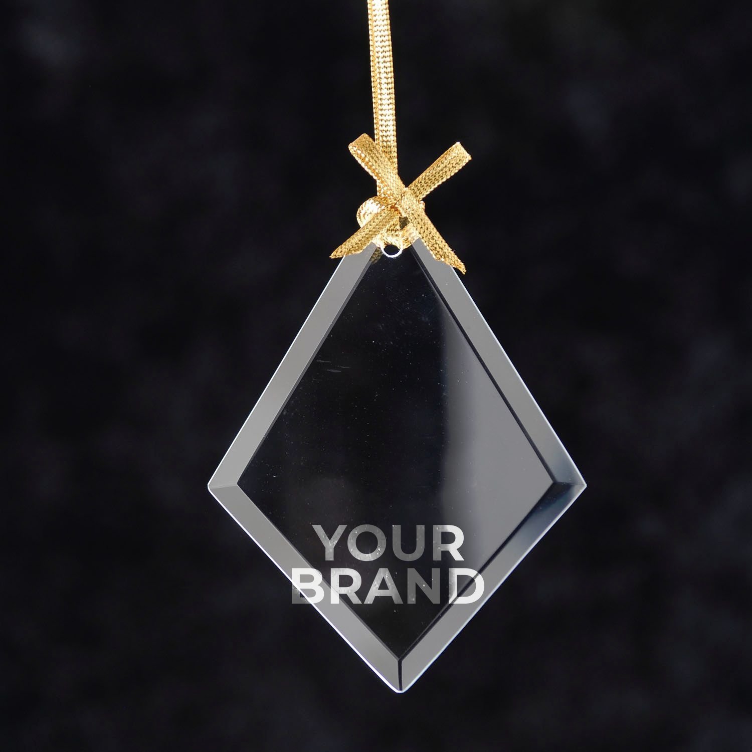 Diamond Jade Glass Ornament