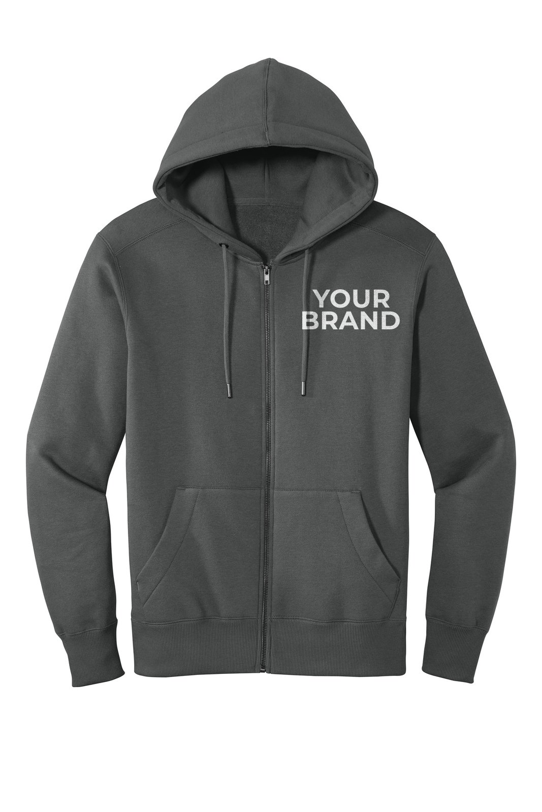 District Perfect Weight Fleece Full-Zip Hoodie DT1103