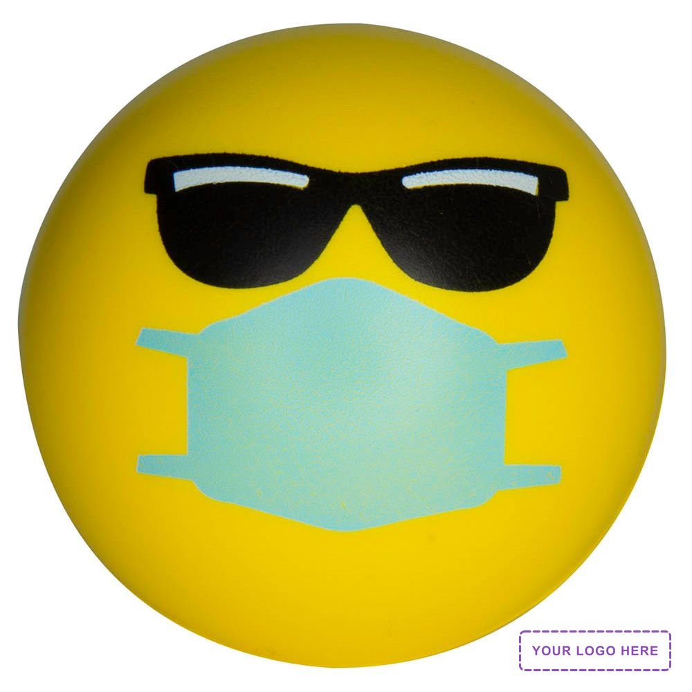 Cool PPE Emoji Stress Ball