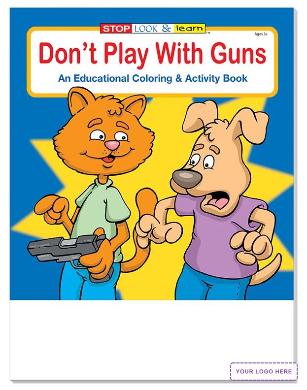 COLORING SET - Don't Play With Guns Coloring Book Fun Pack