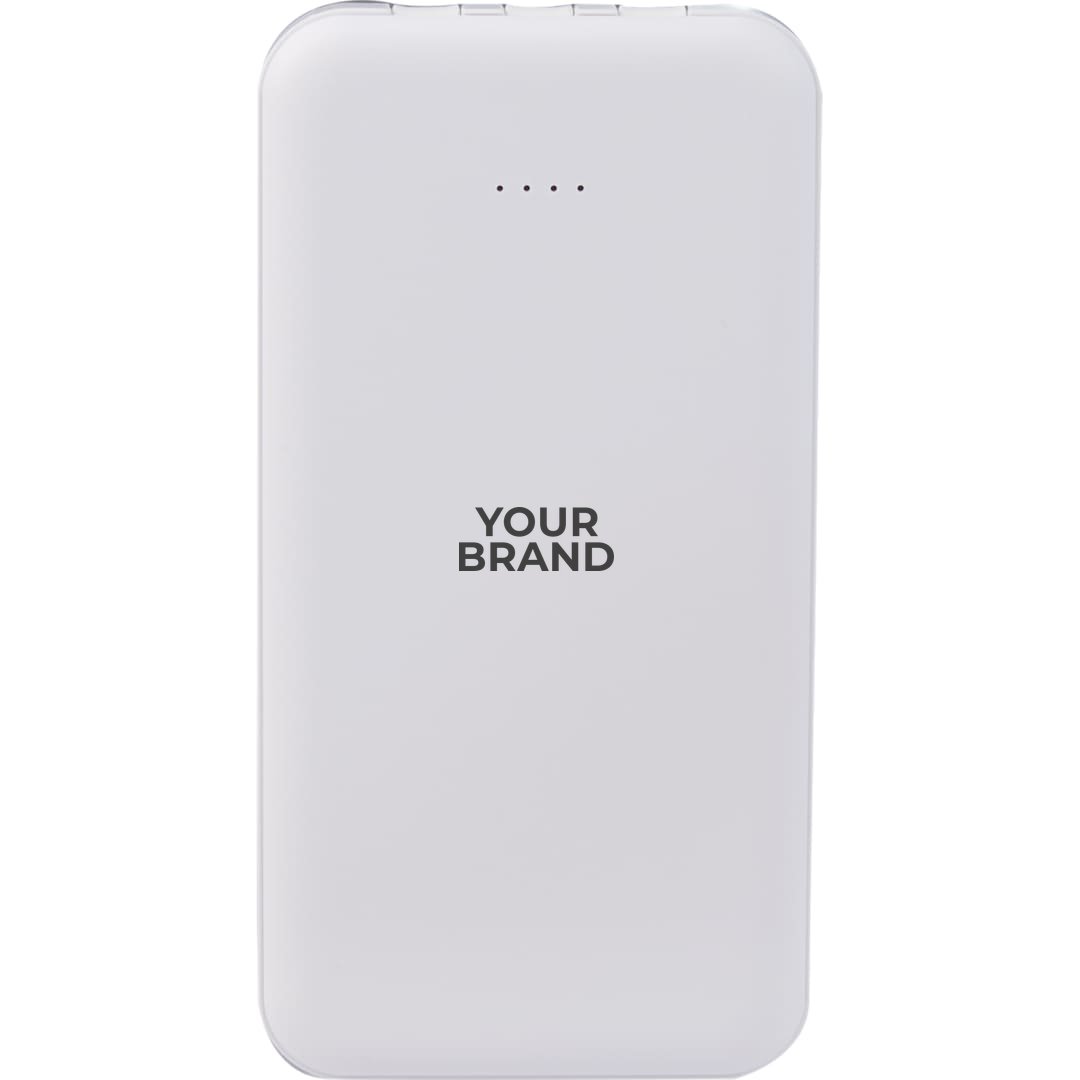 UL Listed 5,000 mAh Power Bank with Multi-Cables