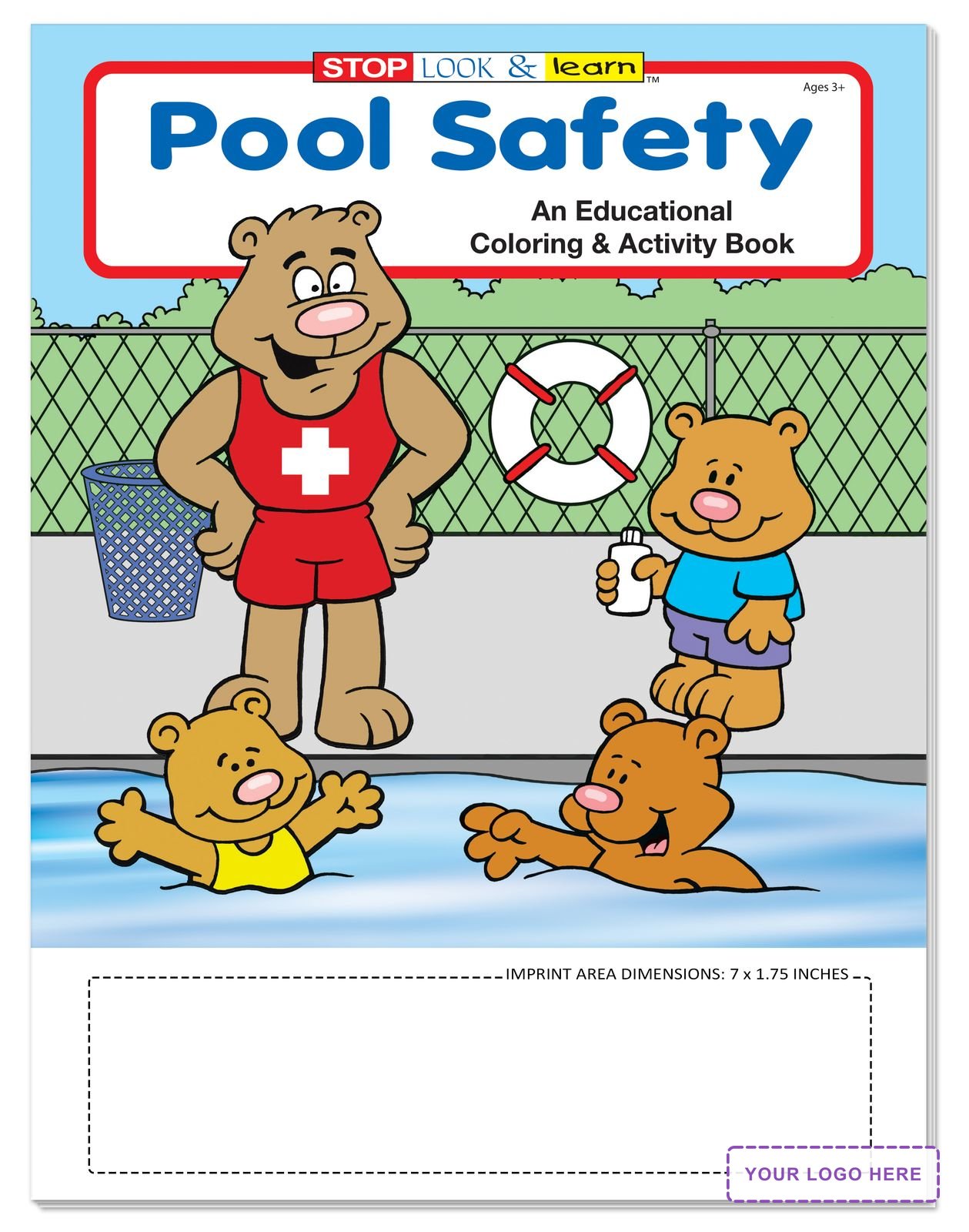 COLORING SET - Pool Safety Coloring Book Fun Pack