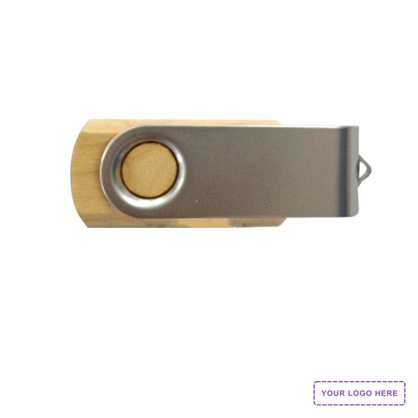 Batavia Maple Eco-Friendly Swivel USB