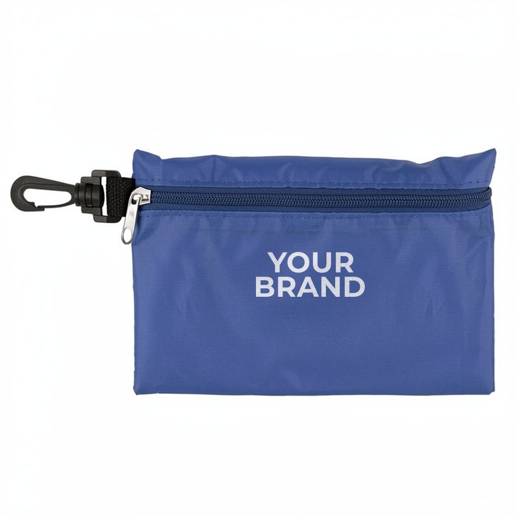 "Jupiter" 12 Piece Safety Kit in Zipper Pouch with Carabiner Attachment