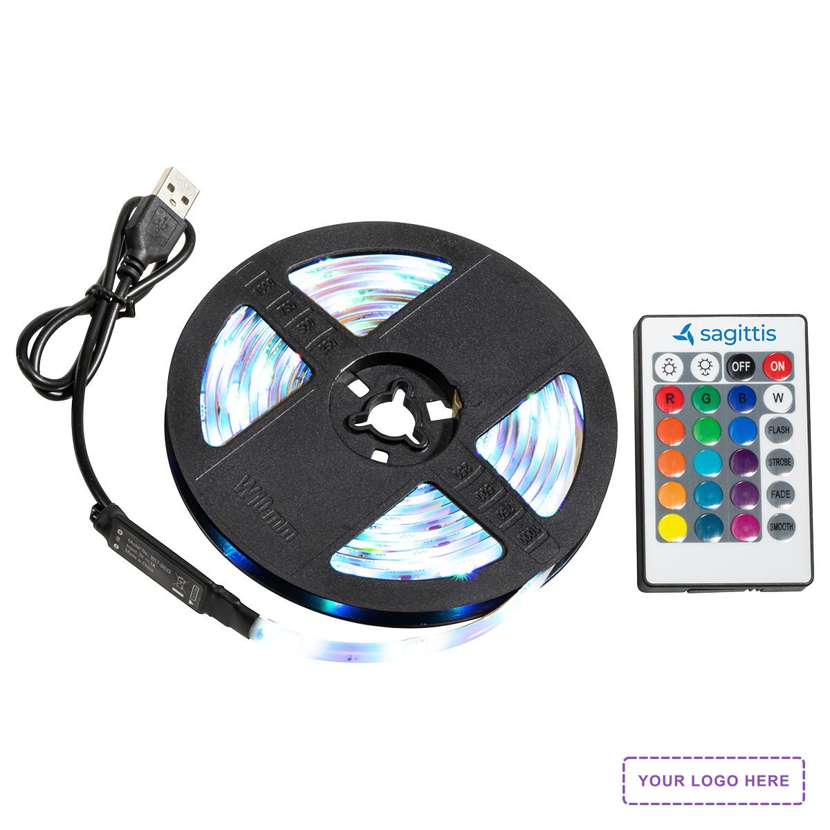 Gig 9.8 ft. 90-LED Light Strip with Remote Control