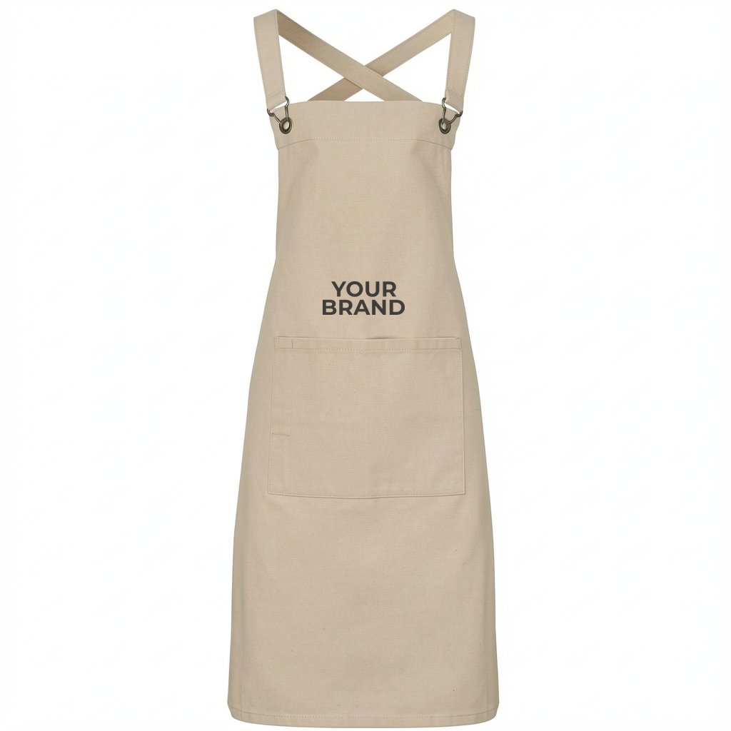 Cross Back Barista Bib Apron - RP129