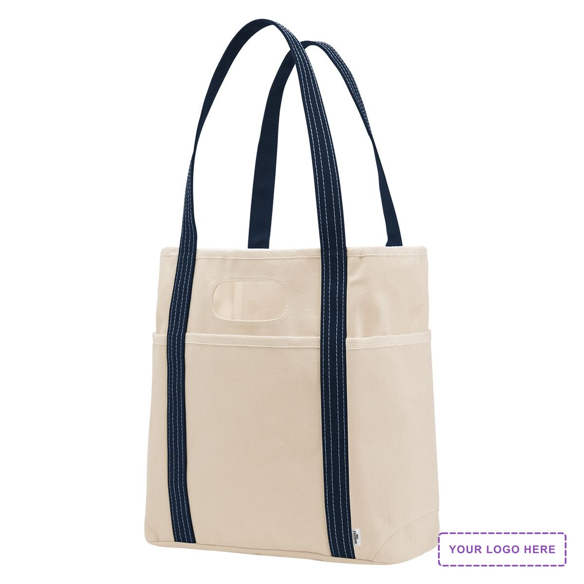 Farm Stand 14 Oz. Cotton Canvas Dual Handle Tote Bag