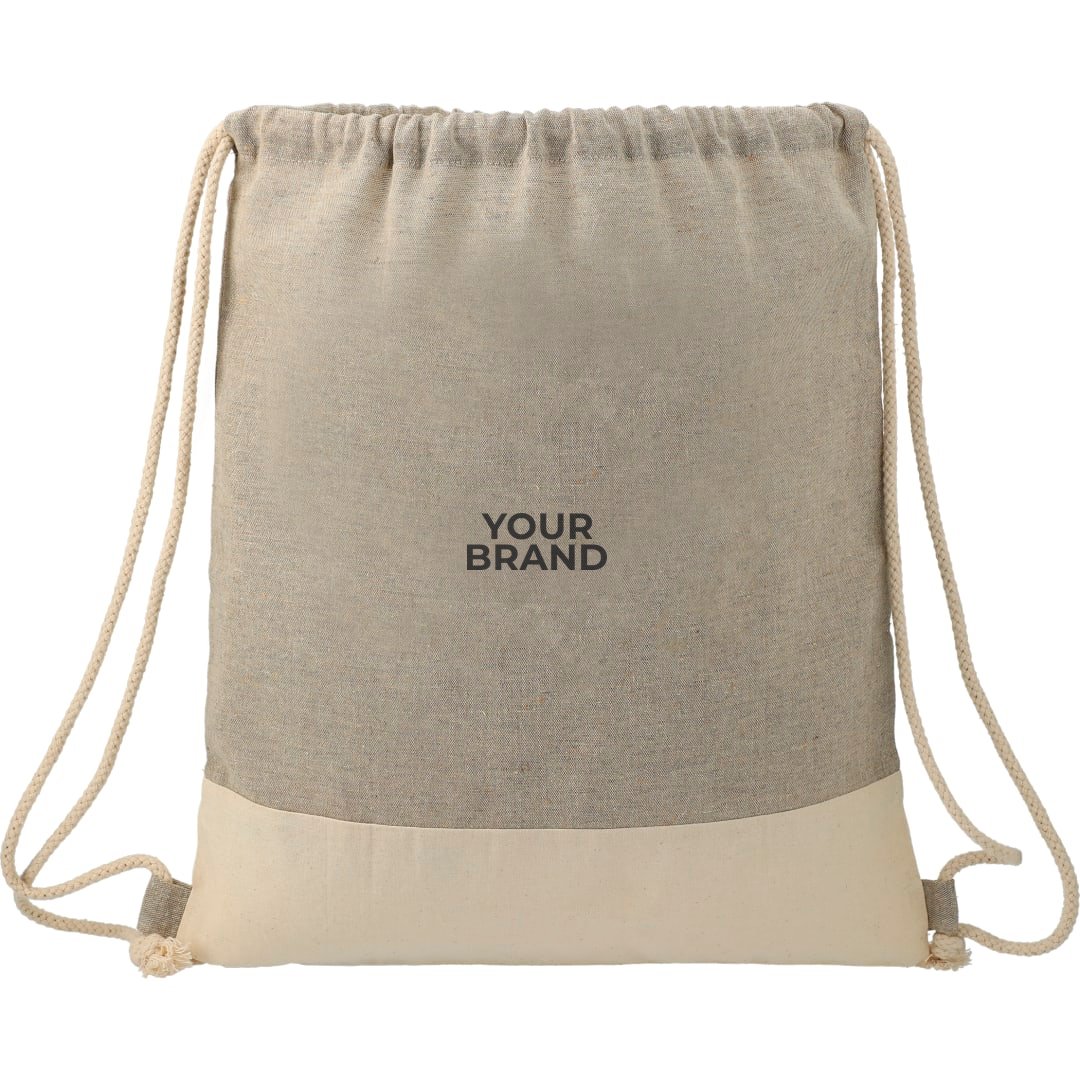 Split Recycled Cotton Drawstring Bag