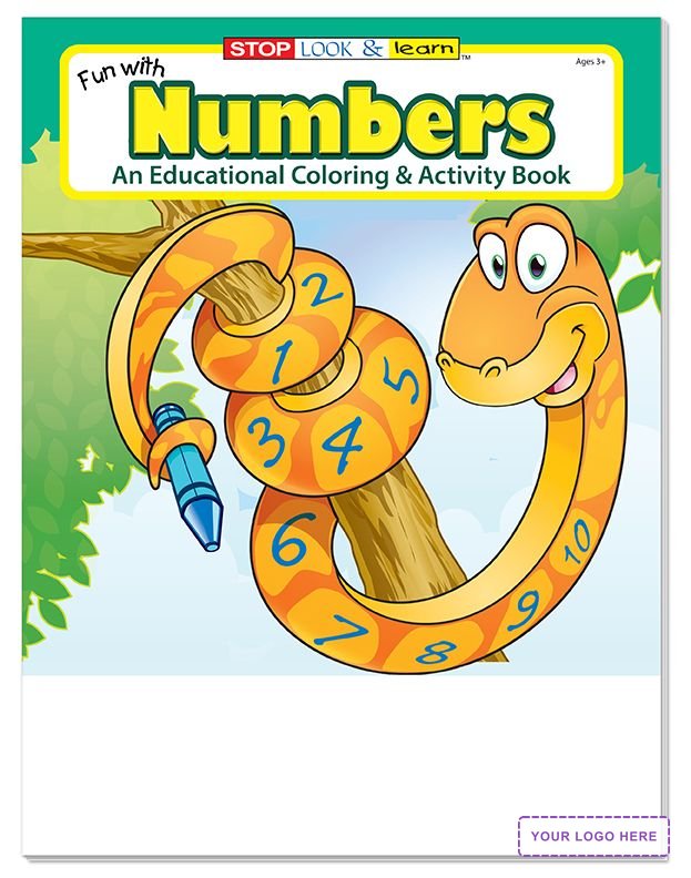 COLORING SET - Fun With Numbers Coloring Book Fun Pack