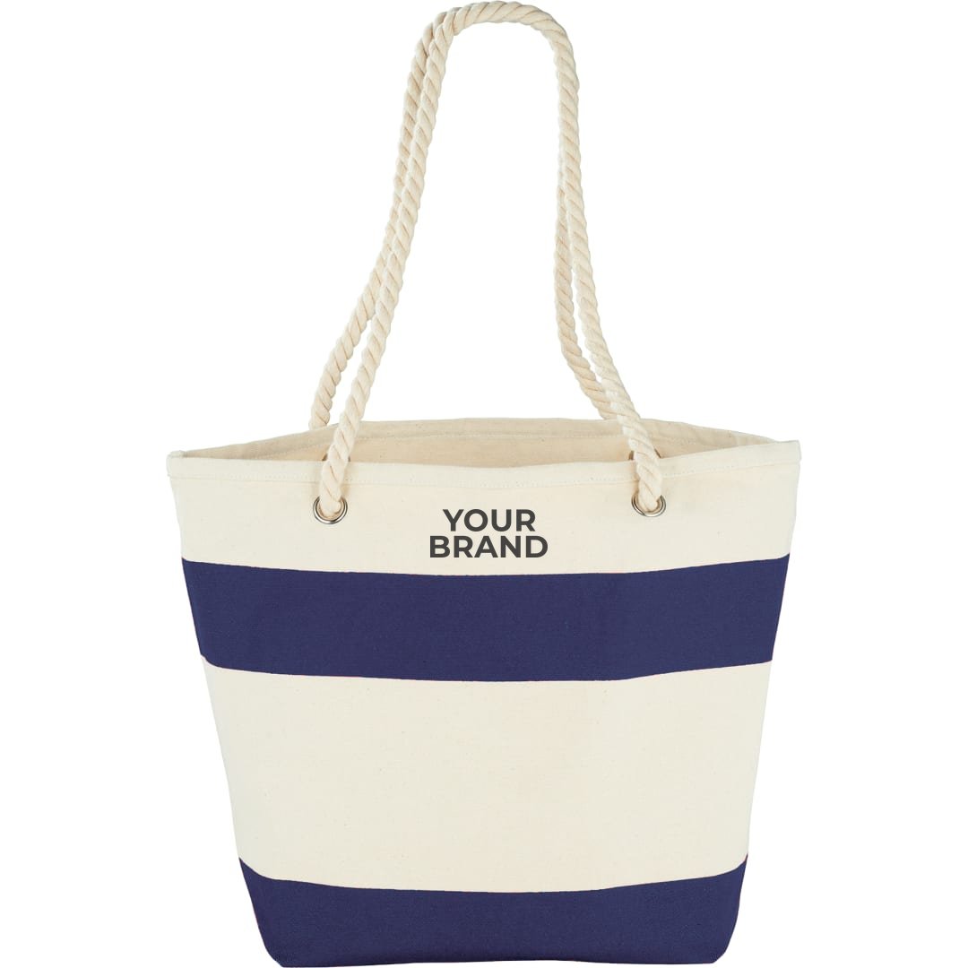 Capri Stripes 12oz Cotton Canvas Shopper Tote