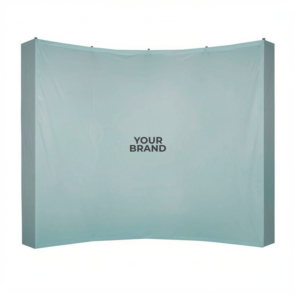 10' Curved Splash Floor Display Wrap Kit (Recycled Polyester Knit)